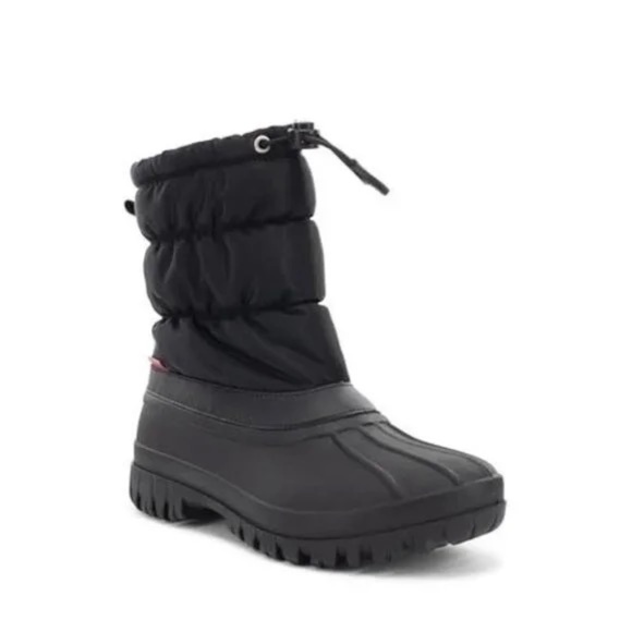 New Chooka Women's Black Nylon Puffer Snow Boots Water Repellent Memory Foam - Picture 4 of 12